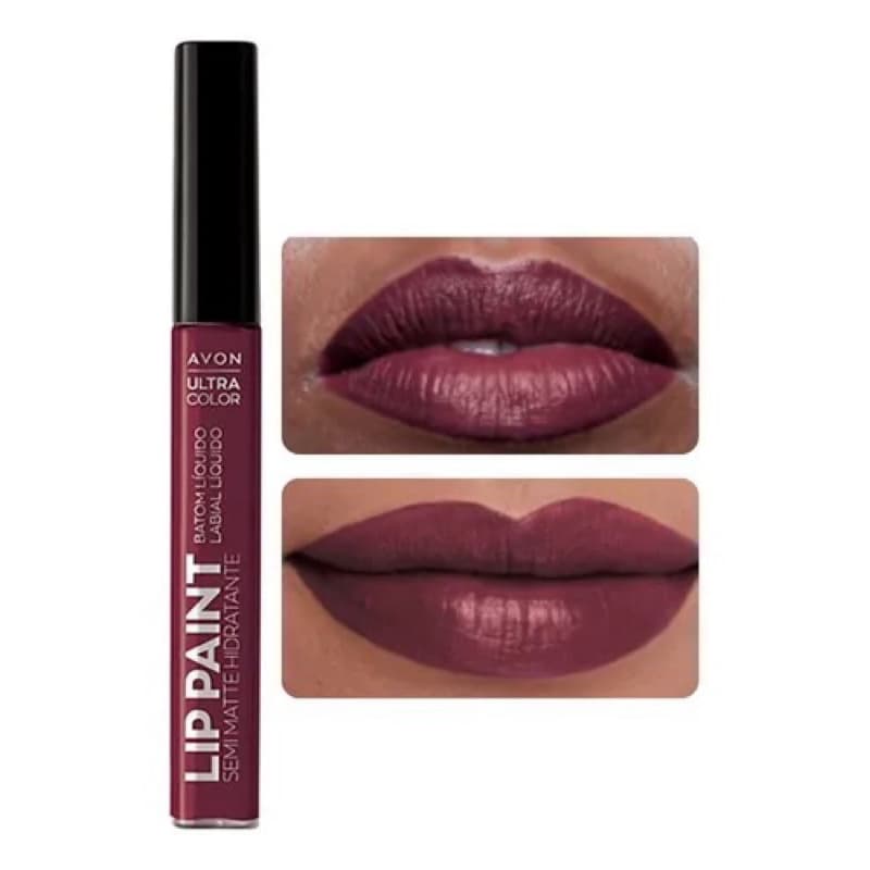 Avon Batom Líquido Lip Paint Vinho Que Quero Ser - 7Ml