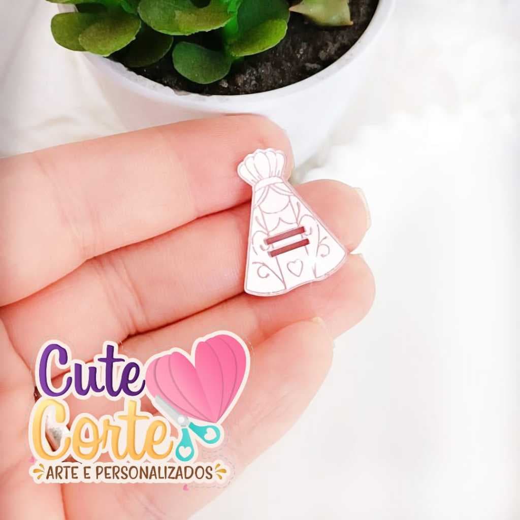 PASSANTE DE ELÁSTICO - NOSSA SENHORA APARECIDA - ETIQUETA ACRÍLICA - PLACA DECORATIVA