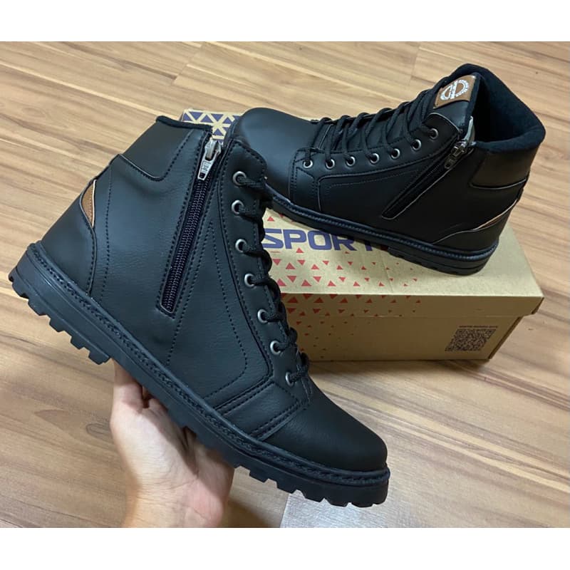 Bota Coturno Masculina Botina Super Confortável Bota Tratorada em TR lançamento