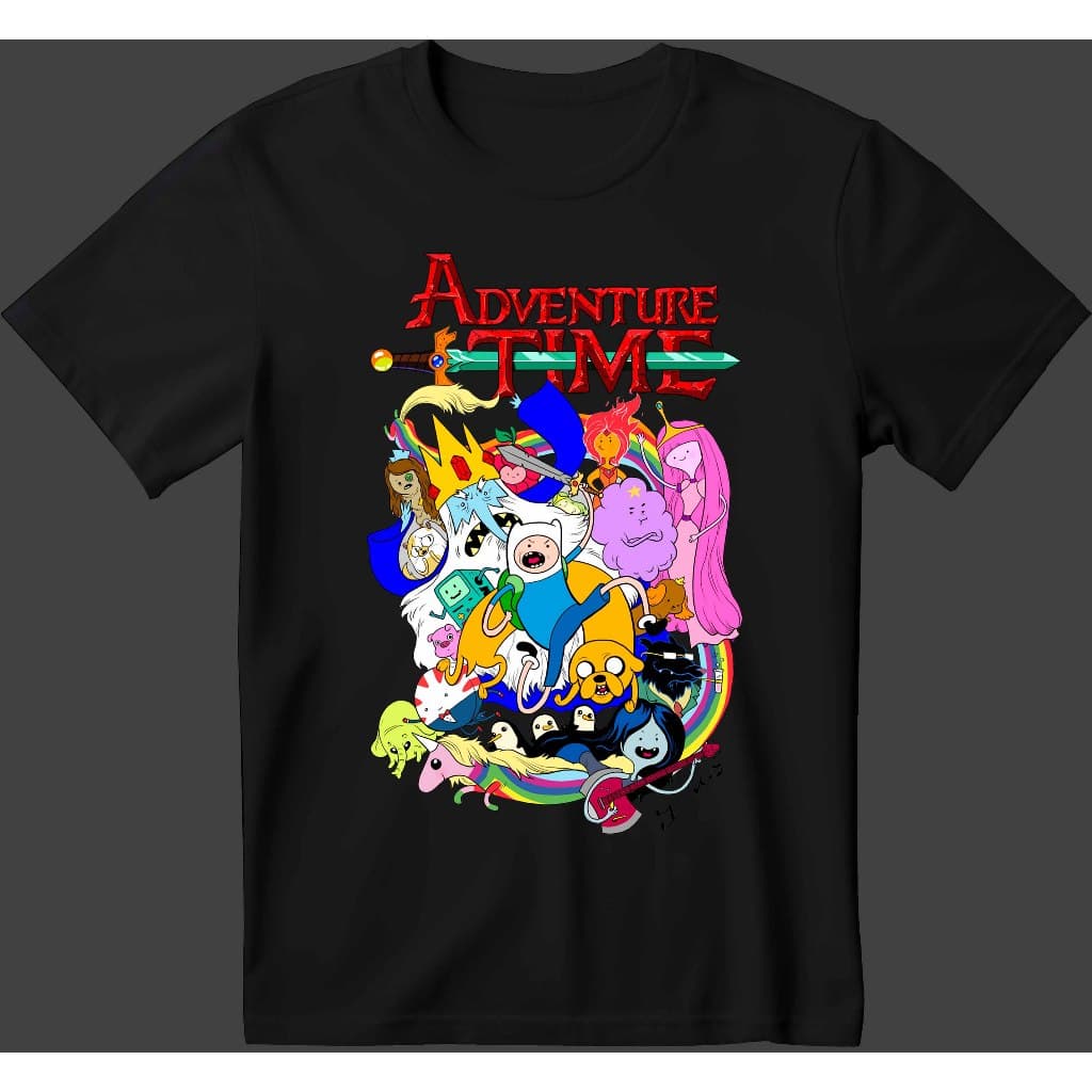 Camisa Adulto e Infantil Estampada Hora de Aventura 100% Algodão T-shirt Entrega Rápida.