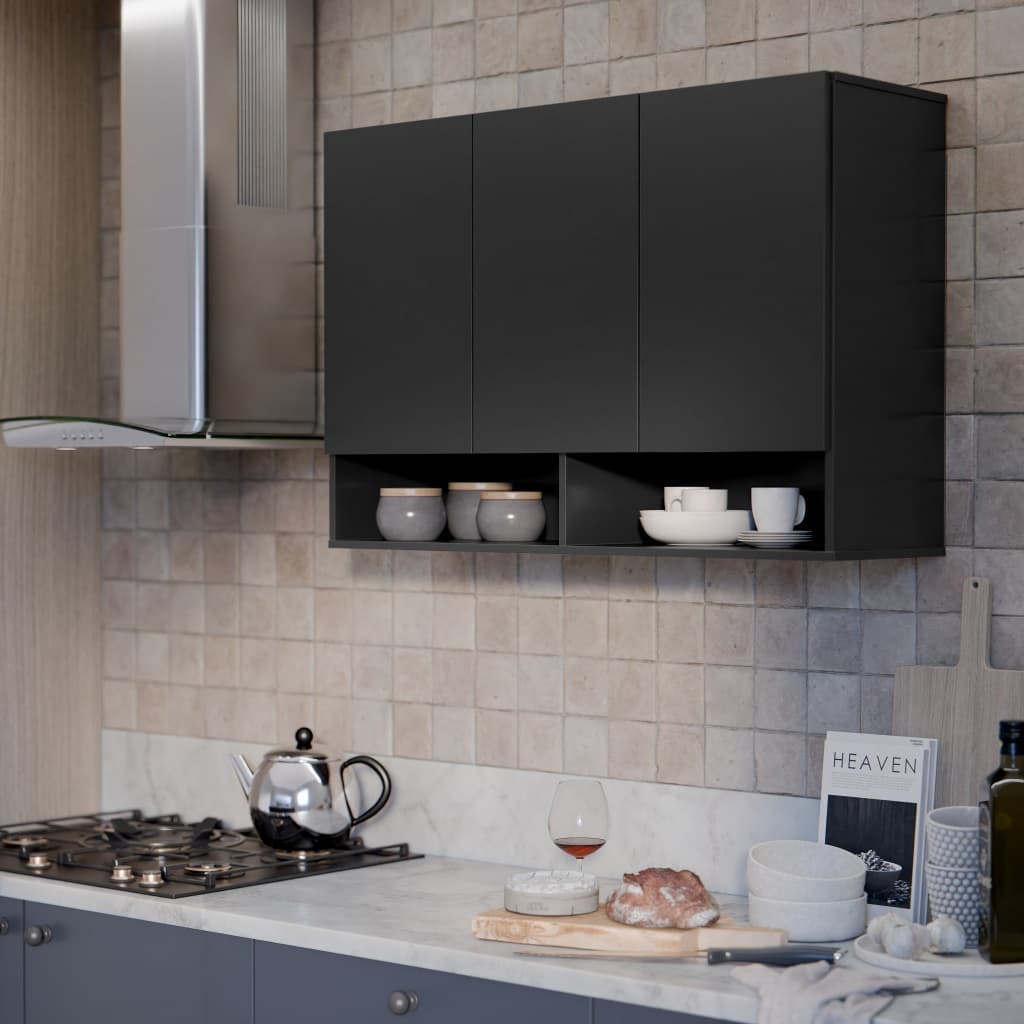 Armário 3 Portas e Nicho Multiuso Compacto Cozinha, Escritório ou Lavanderia - Decora Móveis Online