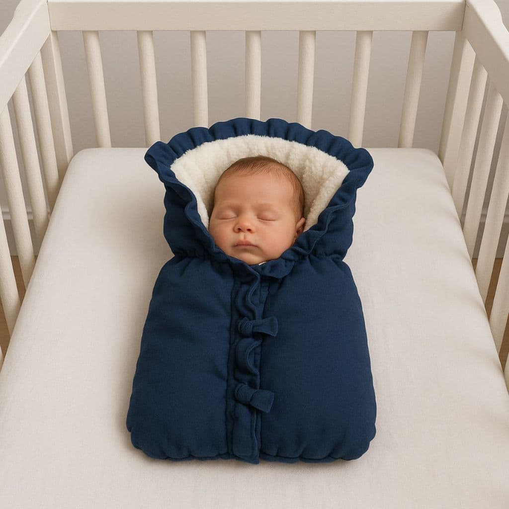 Porta Bebê Saco de Dormir Sherpa Coberdrom Inverno Quentinho Menina Menino Rosa Azul Diversas Cores