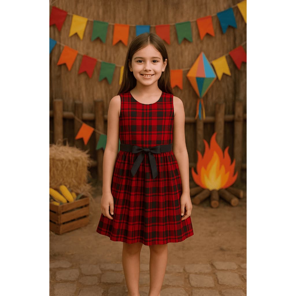 Vestido Infantil de Festa Junina Festa São João e Quadrilha Liquidação