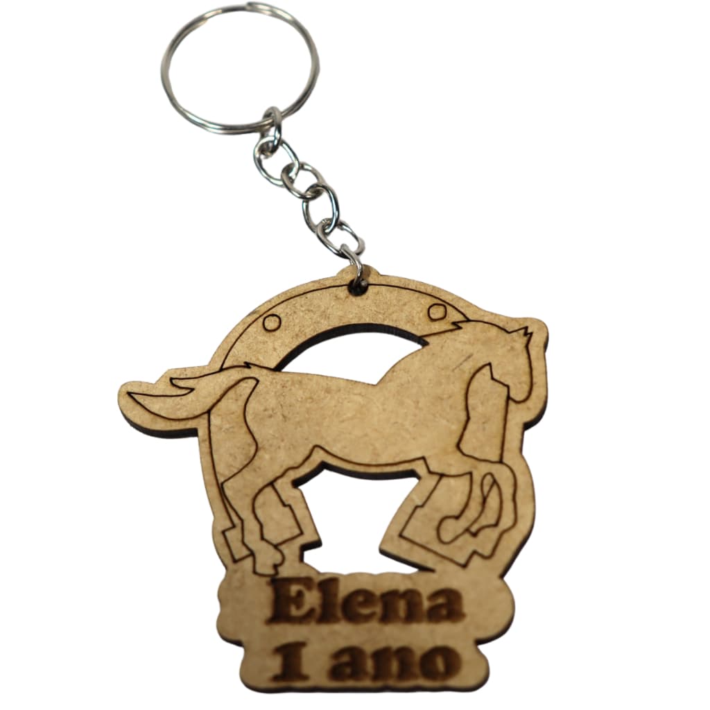 Chaveiros Personalizados com nome Em Mdf Lembrancinha Cavalo