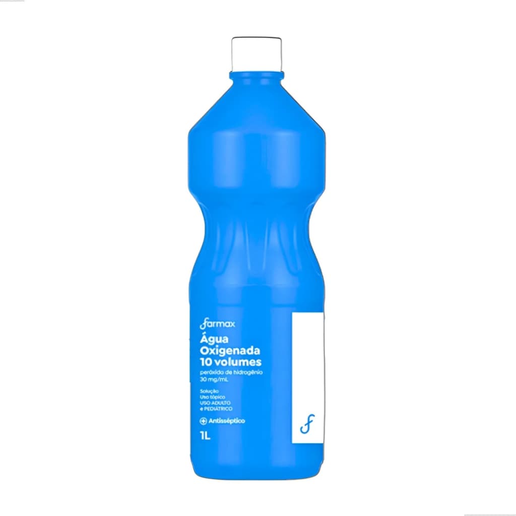 Água Oxigenada 10 Volumes 1L 💧 Ação Antisséptica Limpeza e Higienização