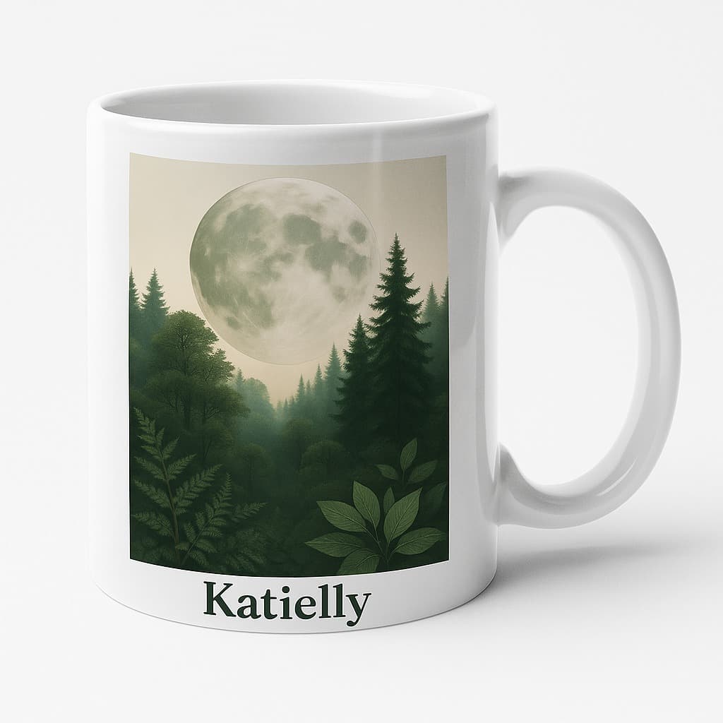 Caneca Personalizada Lua e Natureza