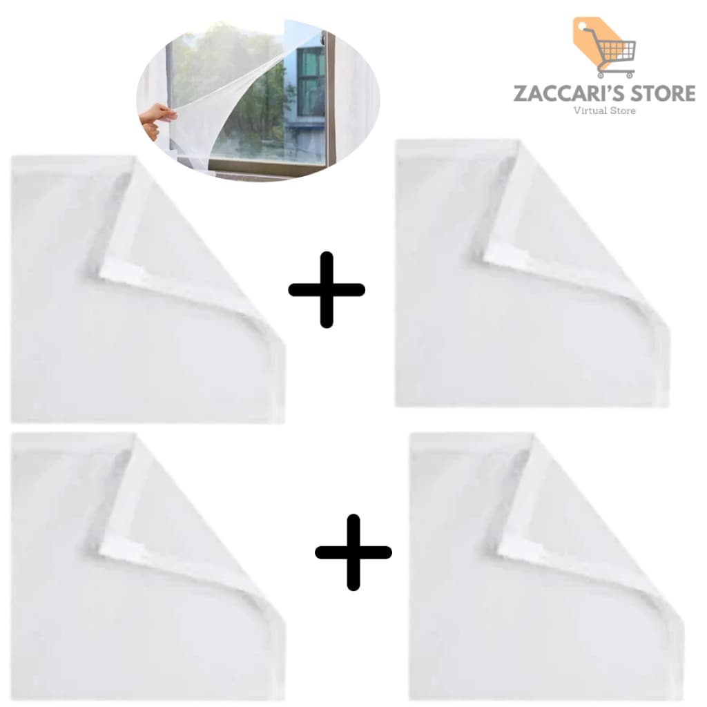 Kit 4 Telas De Mosqueteira Para Evitar Insetos Para Casa Apartamento