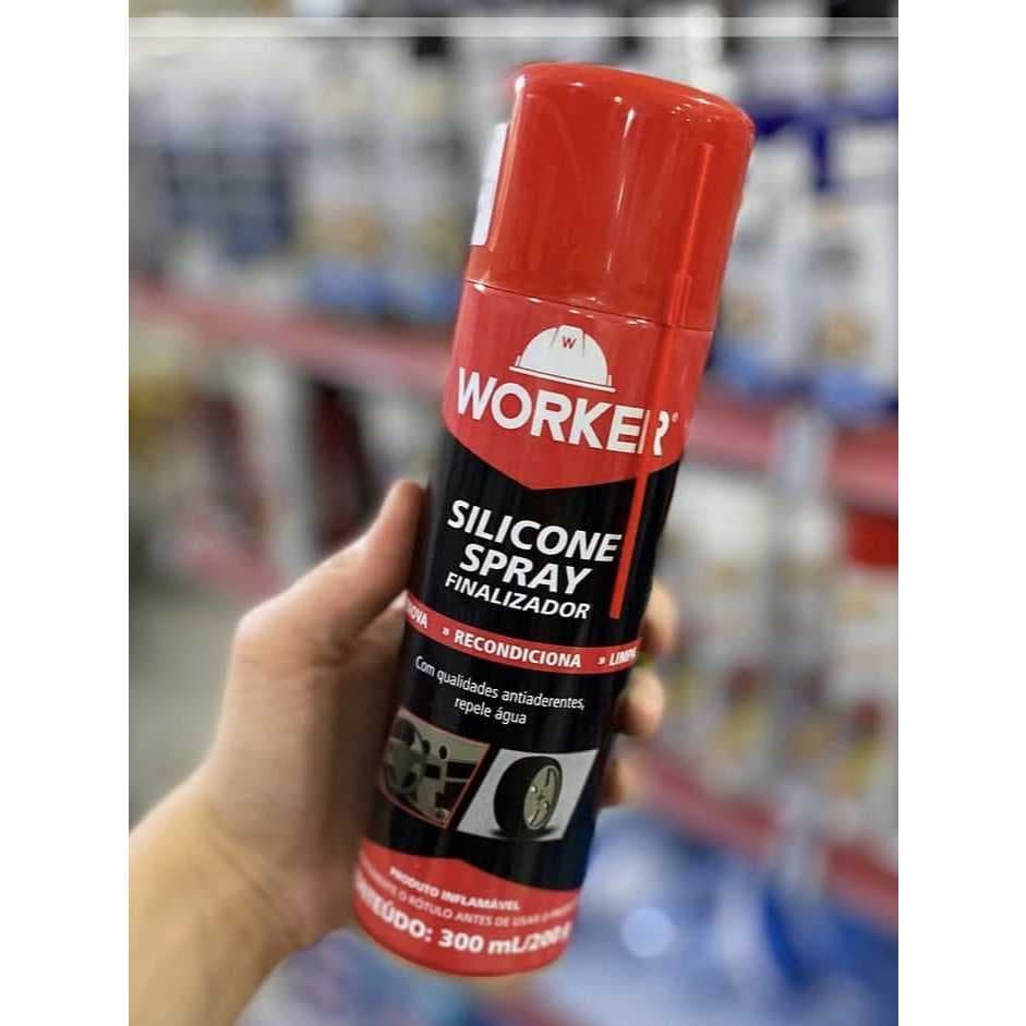 Silicone Spray Finalizador com Anticorrosivo 300ml Worker