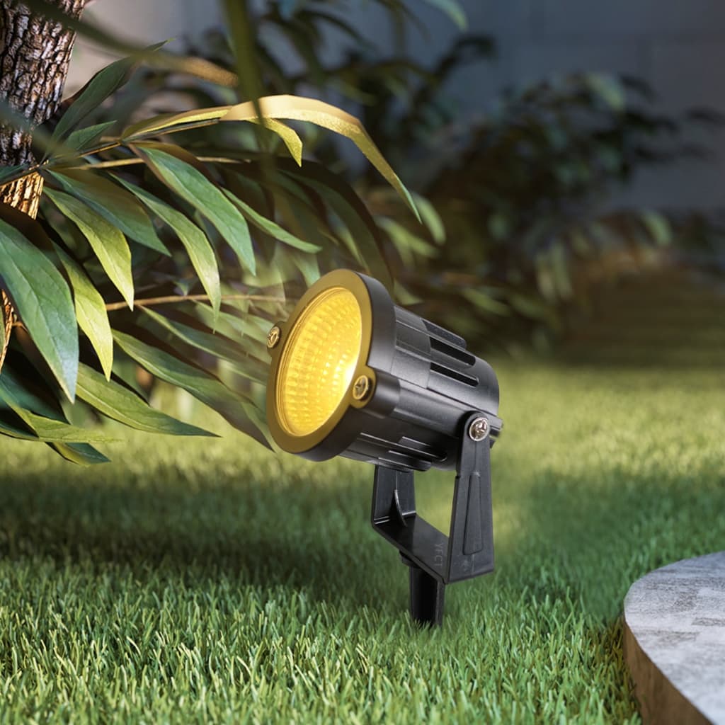 Luminária Espeto Jardim Com Lâmpada Cob Led 7w  ip65 à prova d'água  tem todos as cores