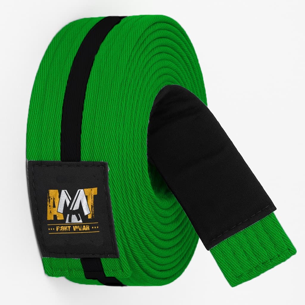 FAIXA JIU-JITSU VERDE COM PRETO INFANTIL