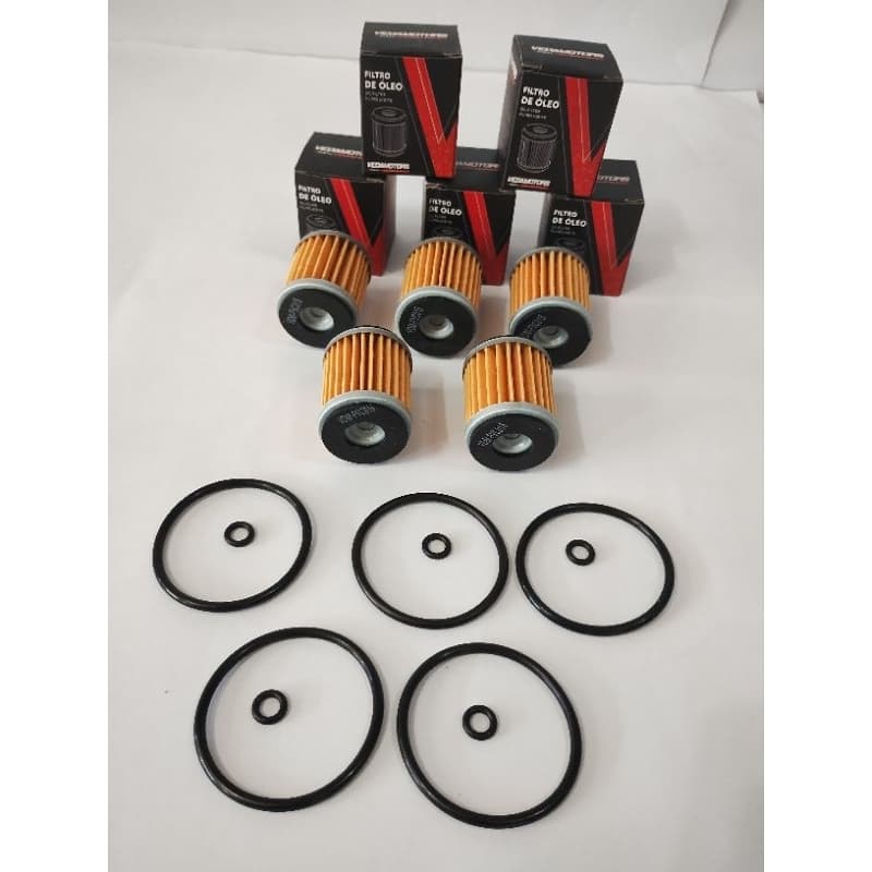 Filtro De Oleo Fazer 250 Lander Tenere 250 FZ 25 Crypton 115 Vedamotors FVC 015 kit 05 Unid
