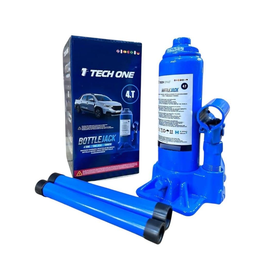 Macaco Hidráulico Garrafa 4t Portátil Tech One 4 Toneladas