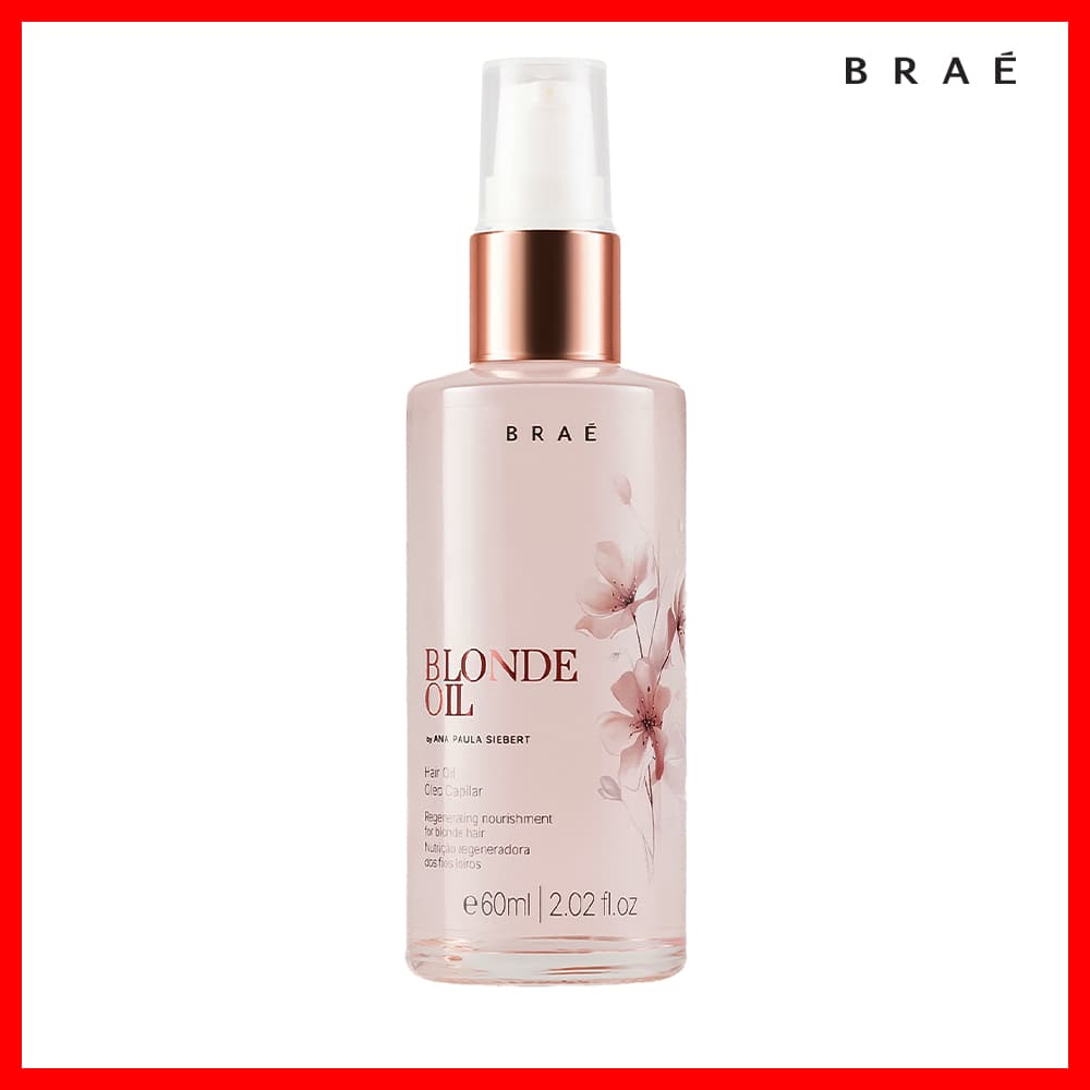 Braé Blonde Oil Óleo Capilar 60ml (Proteção da Cor, Sem Pesar os Fios)