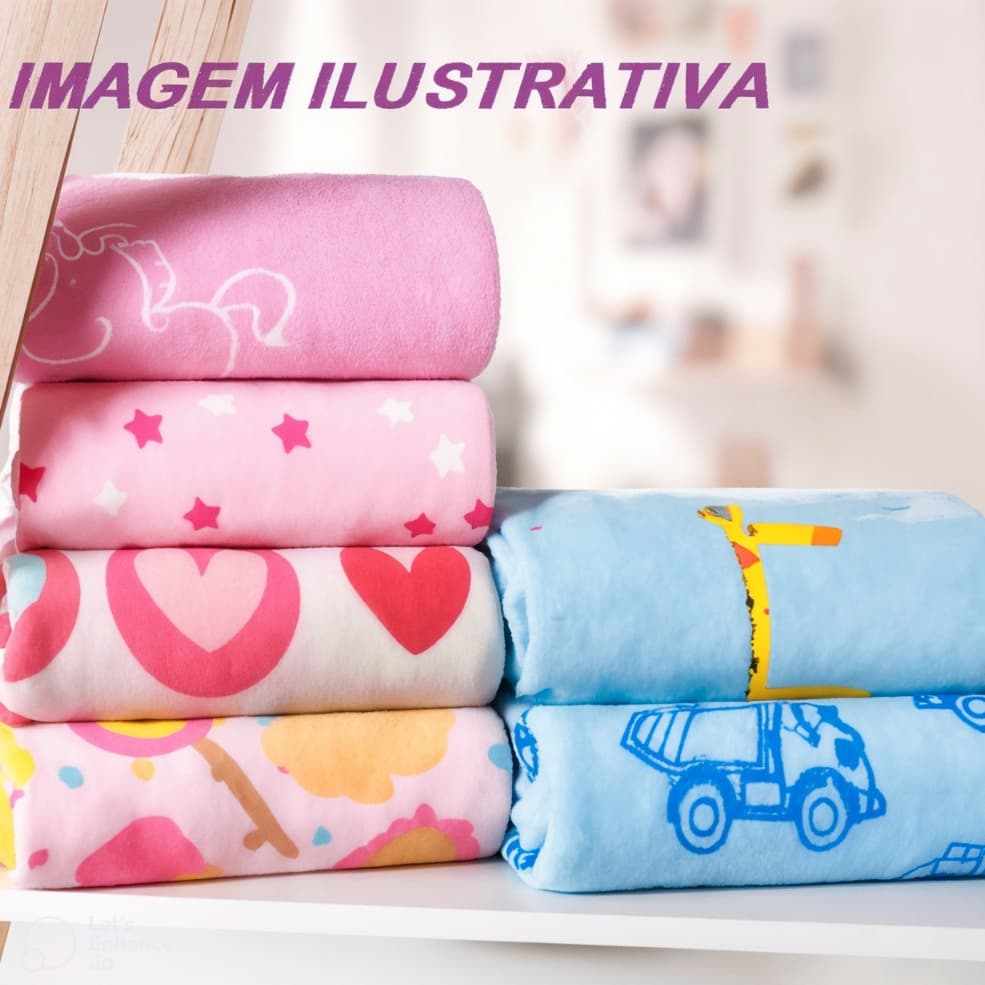Manta Cobertor Bebe Infantil Microfibra Antialérgico Manta / Mantinha / Cobertor Soft Infantil