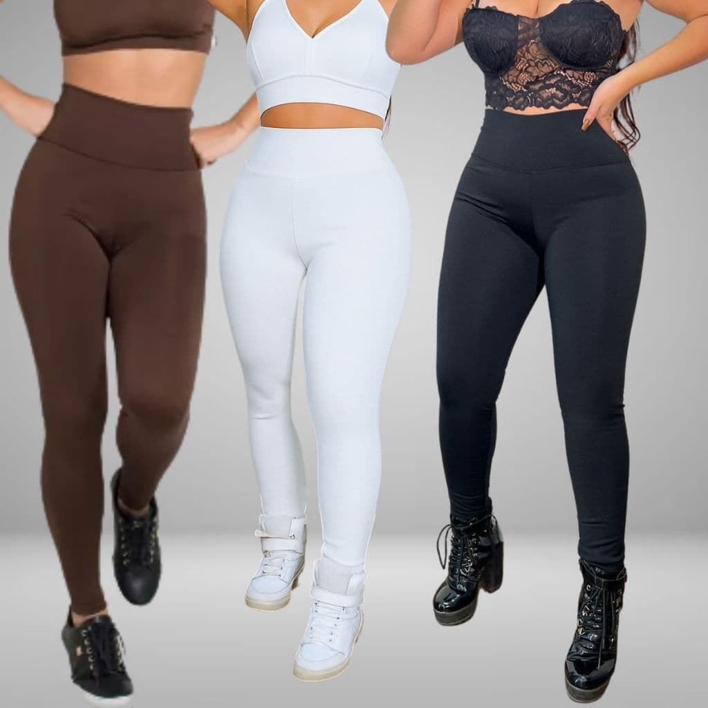 Calça Legue Leg Para O Frio Peluciada Forrada Para O Inverno