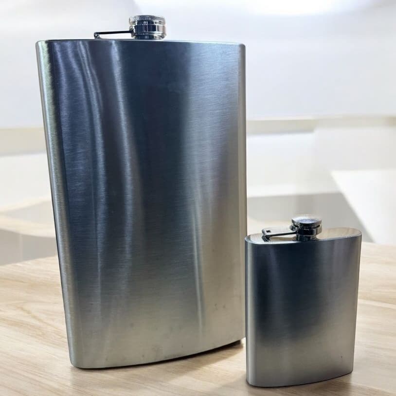 Cantil de bolso em aço inox 8 oz / 64 oz Porta Bebidas