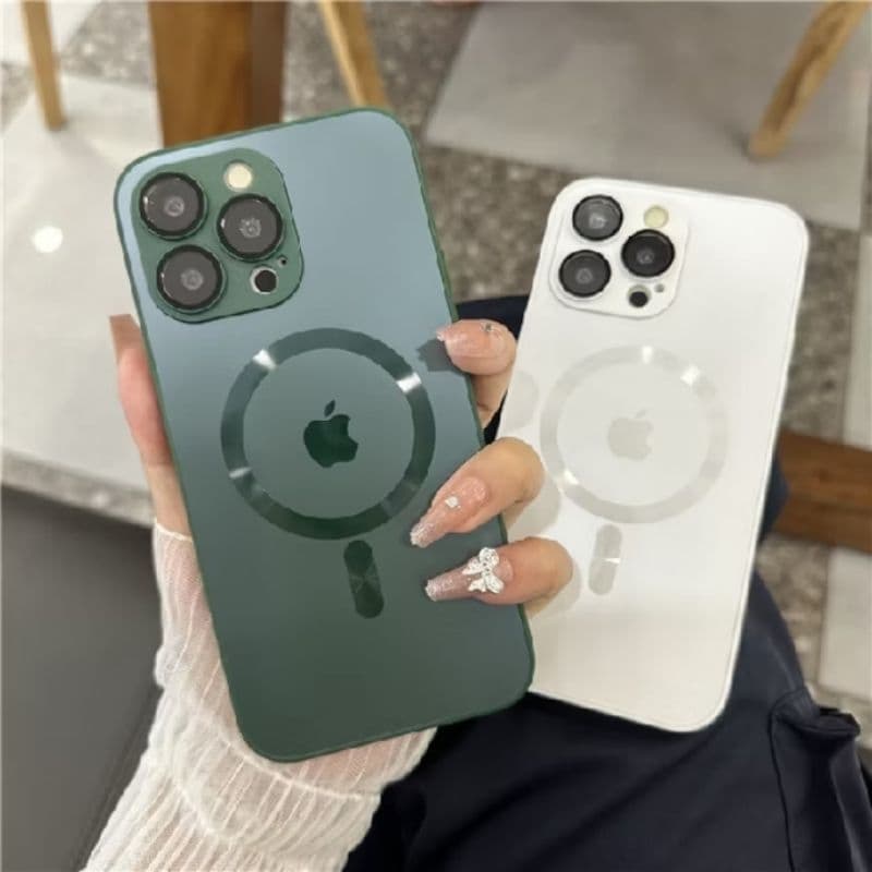 Capa Magnética iPhone 13 Pro de Vidro MagSafe | Premium | Anti-Impacto | Proteção Câmera