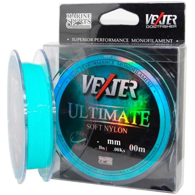 Linha de Pesca Monofilamento Marine Sports Vexter Nylon 300m 0.33mm 0.40mm Verde / Azul