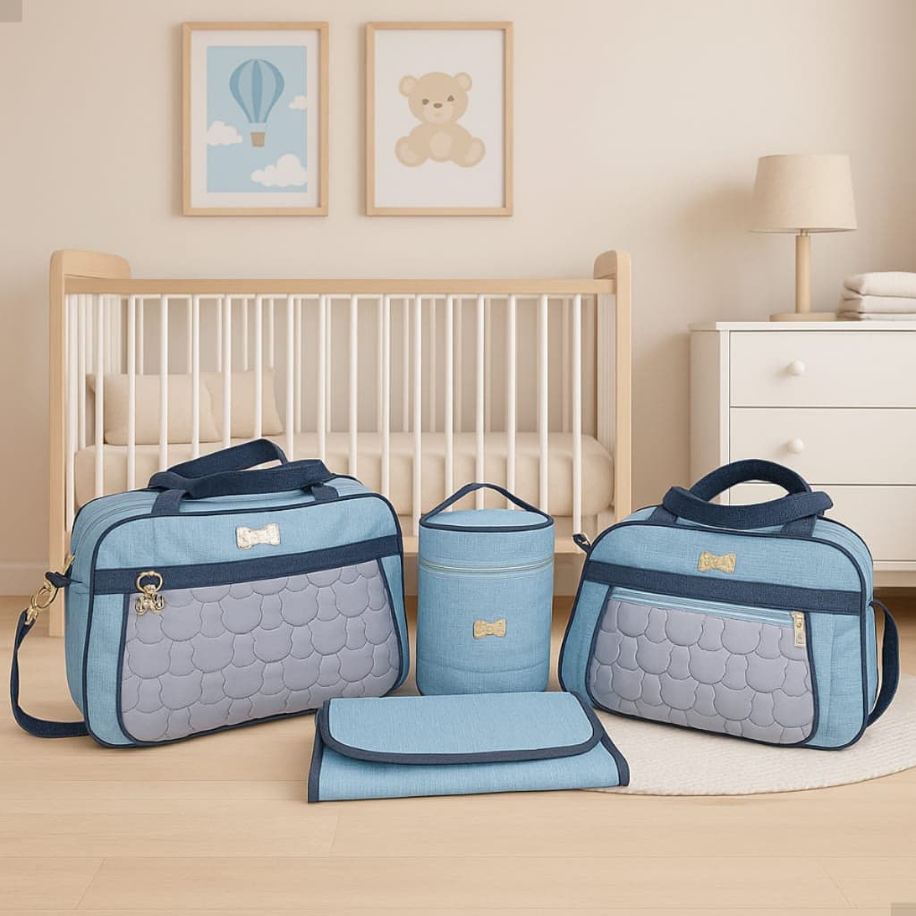 Kit Bolsa Saída Maternidade Impermeável Recem Nascido Menina