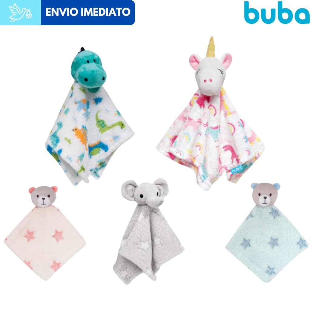 Naninha para Bebê Buba Antialérgica Pelúcia Macia Fofa