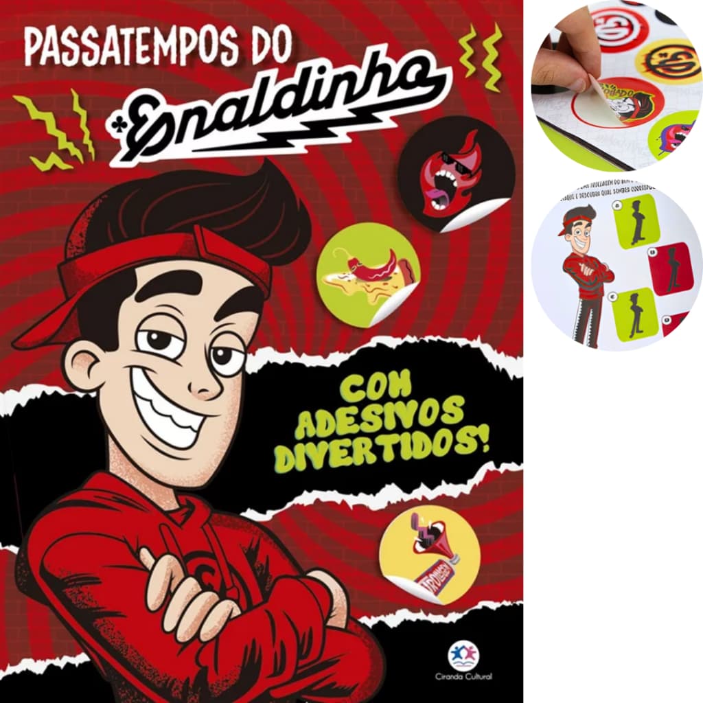 Livro Passatempos Do Enaldinho Com Adesivos 32 Páginas