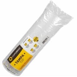 COPOBRAS TAMPA SEM FURO TPT 200 TRANSPARENTE COM 50 UNIDADES