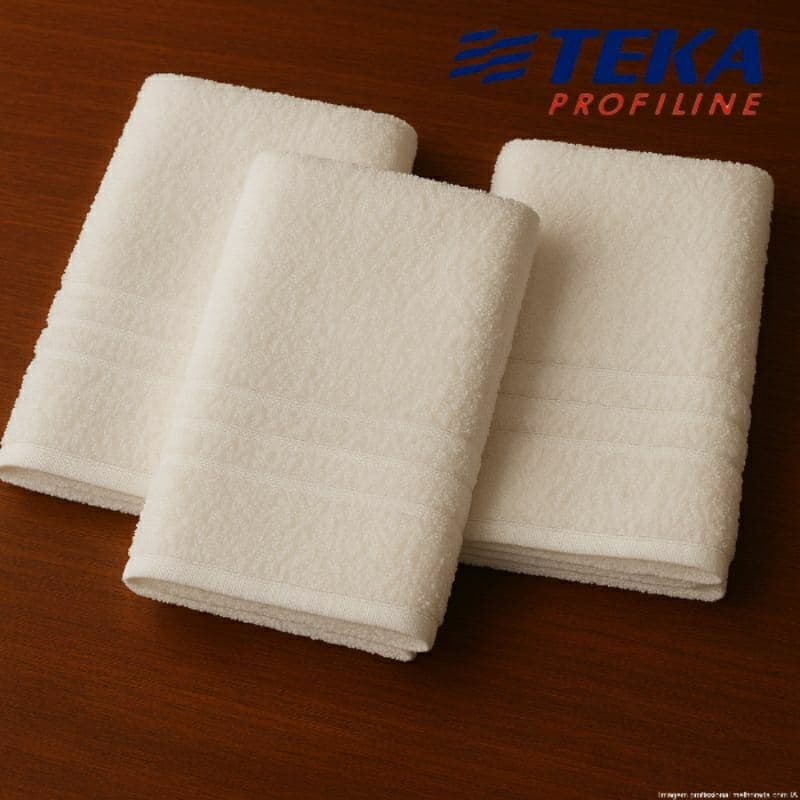 Kit 3 Toalhas de Banho Teka Roma Profiline 1,35x70 Macia Algodão Luxo Grande Absorvent Hotel Pousada