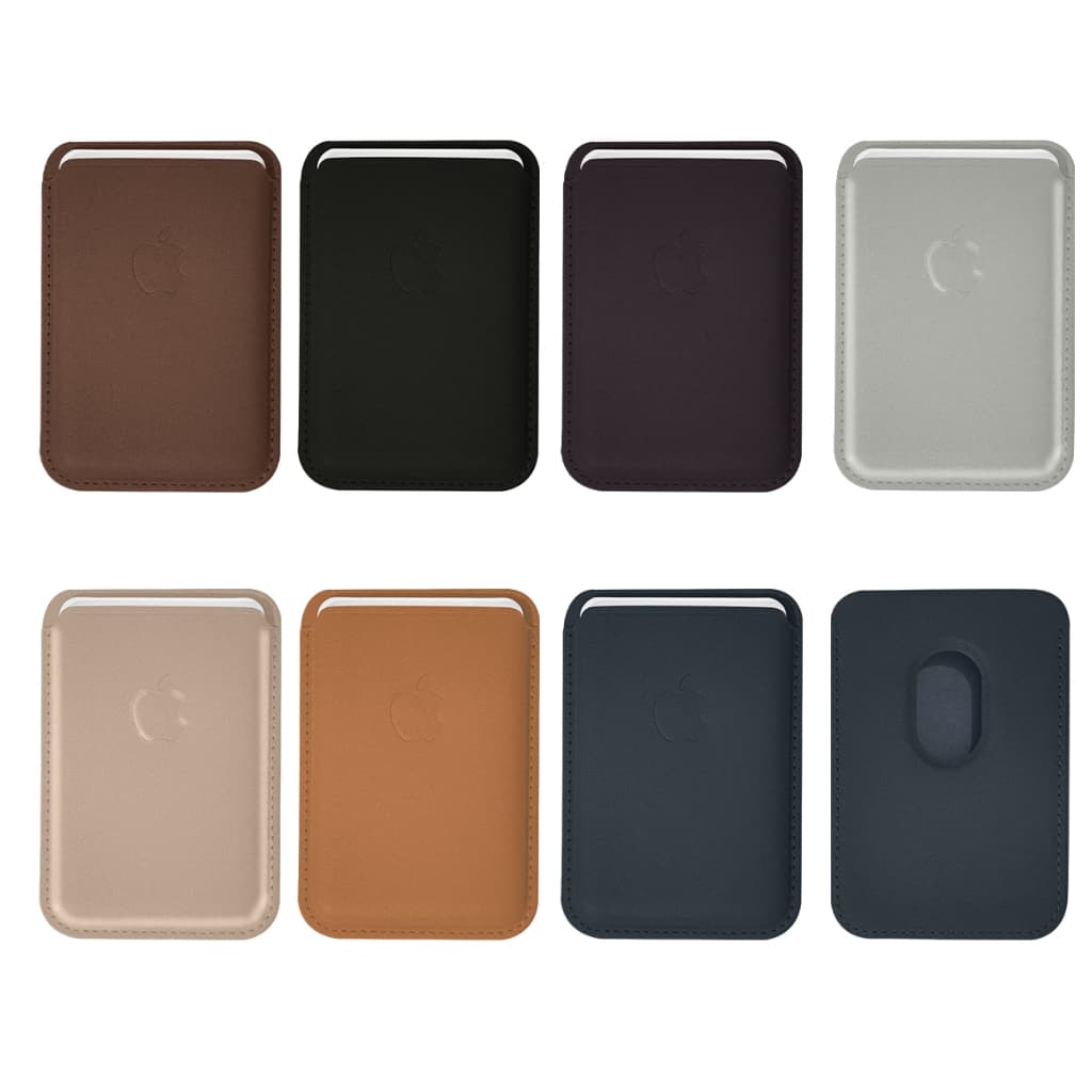 Carteira de Couro Magnética compatível com iPhone 12-16 Case
