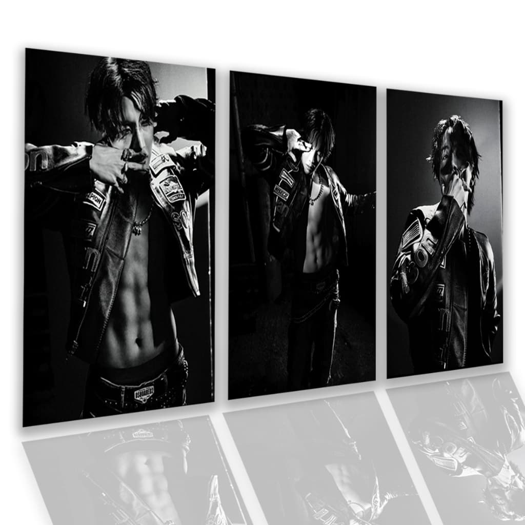 Kit 3 Quadros Decorativos BTS K-POP Jhope 'Killin' It Girl' Jung Hoseok Coreanos