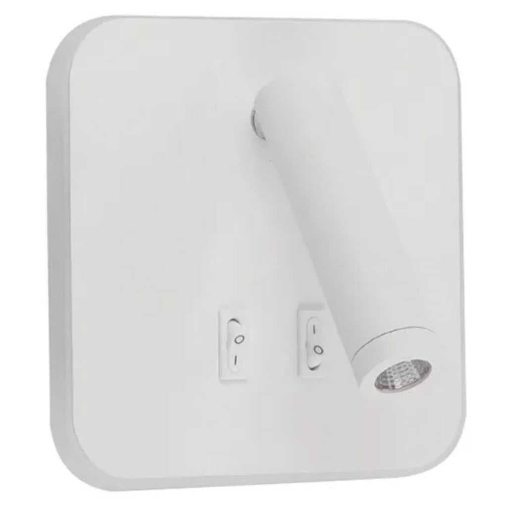 ARANDELA LED ACKER 10W IP20 BRANCO E PRETO