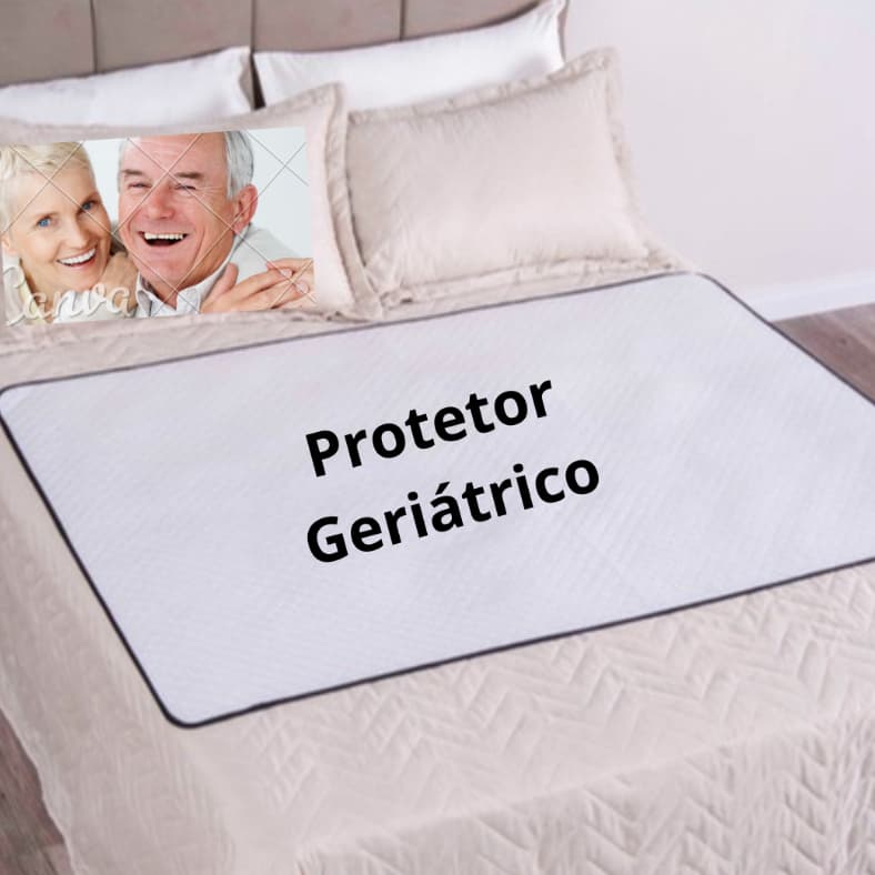 capa protetora casal Impermeável Geriátrico  segura xixi extra grande 1.40 x 1.00 Lavável