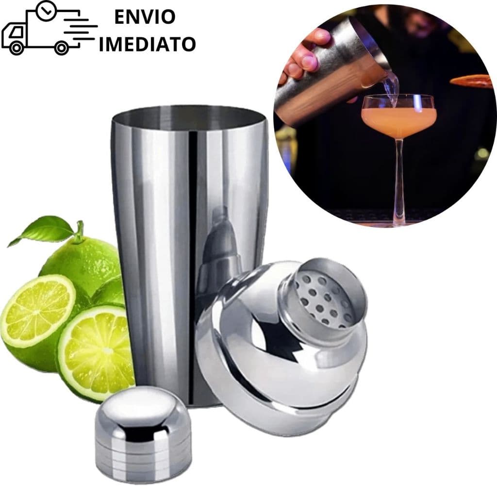 Coqueteleira De Inox 500Ml Profissional Para Drinks e Festas