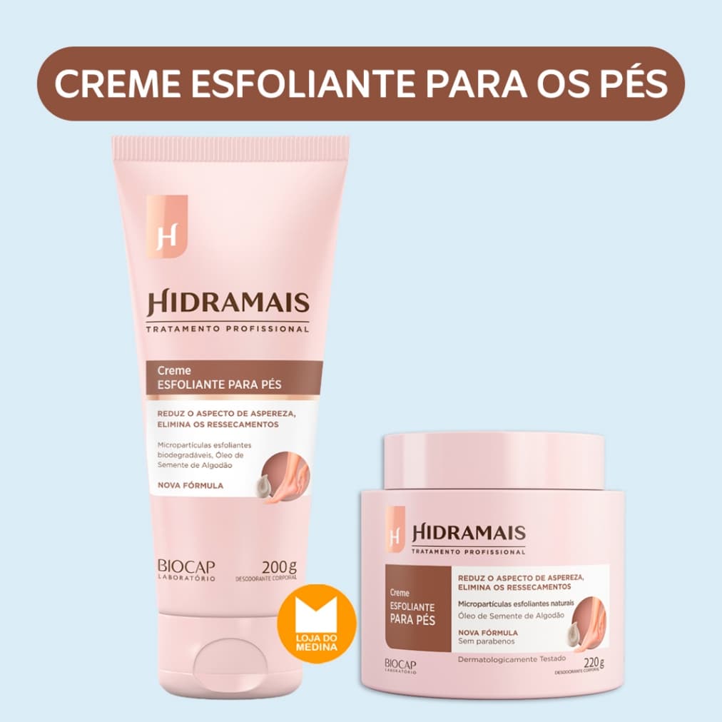 CREME ESFOLIANTE PARA PÉS – HIDRAMAIS >>