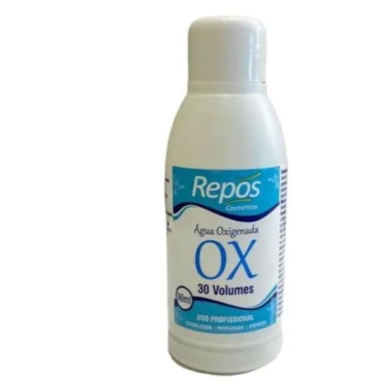 Água Oxigenada Cremosa 30 Volumes Uso Profissional c/90 ML Repos - Repós
