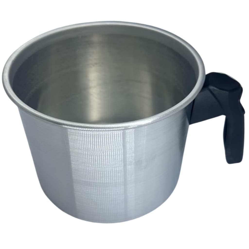 Fervedor de Alumínio Escovado 14cm leiteira eficiente  alta qualidade canecão luxo ferver água café