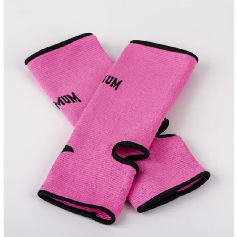 Tornozeleira de Muay Thai e kickboxing rosa- Par