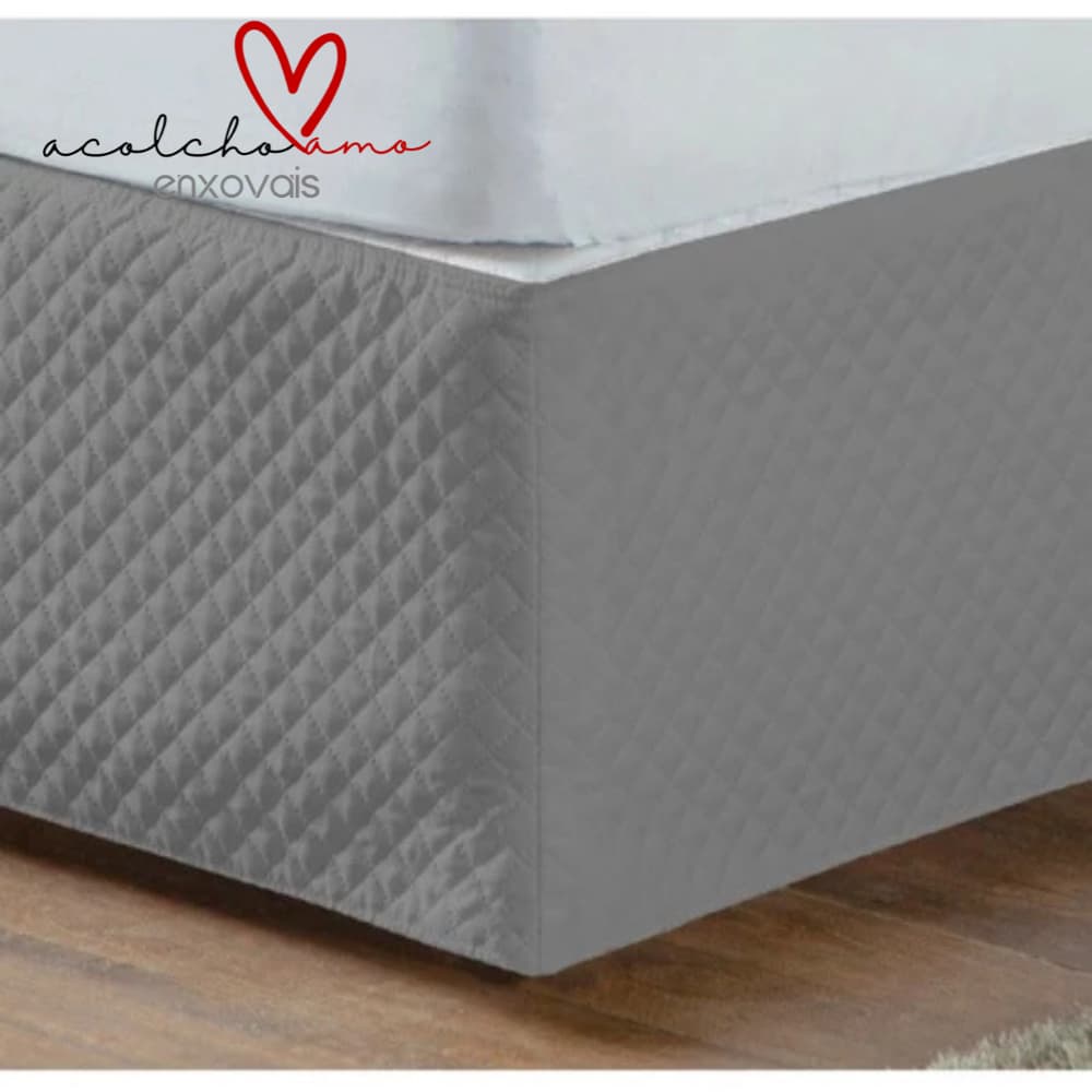 Saia De Cama Box Capa Box Com Elástico Solteiro Casal Queen King Matelado Ultrassônico