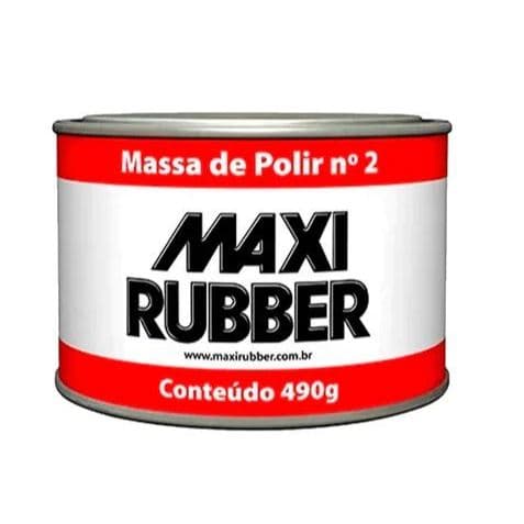 Massa de Polir N° 2 Polimento Automotivo 490g e 970g Maxi Rubber