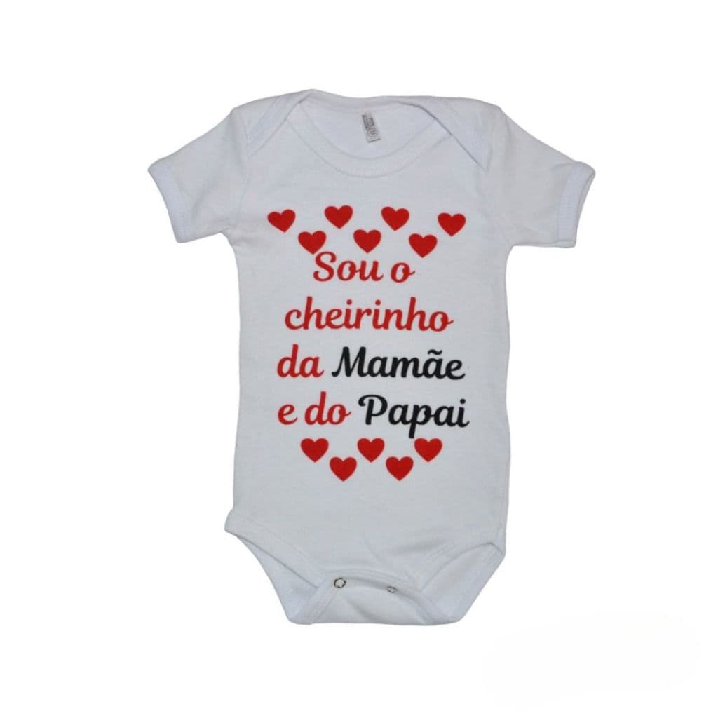 Body Bebê sou o cheirinho da mamãe e do papi