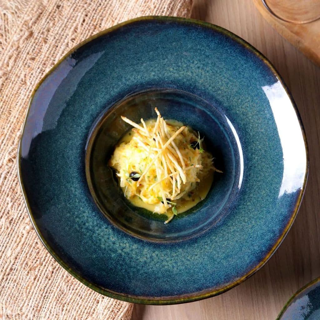 Kit Jogo 6 Pratos Massa Risoto Sopas Chapéu Azul Oceano Porto Brasil Louça
