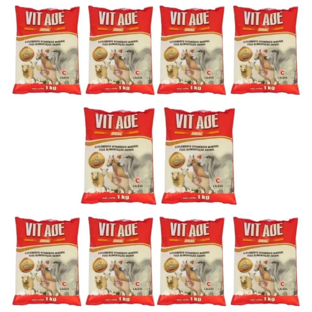 kit 10 Unidades Vit Ade Vitamínico 1kg - Calbos