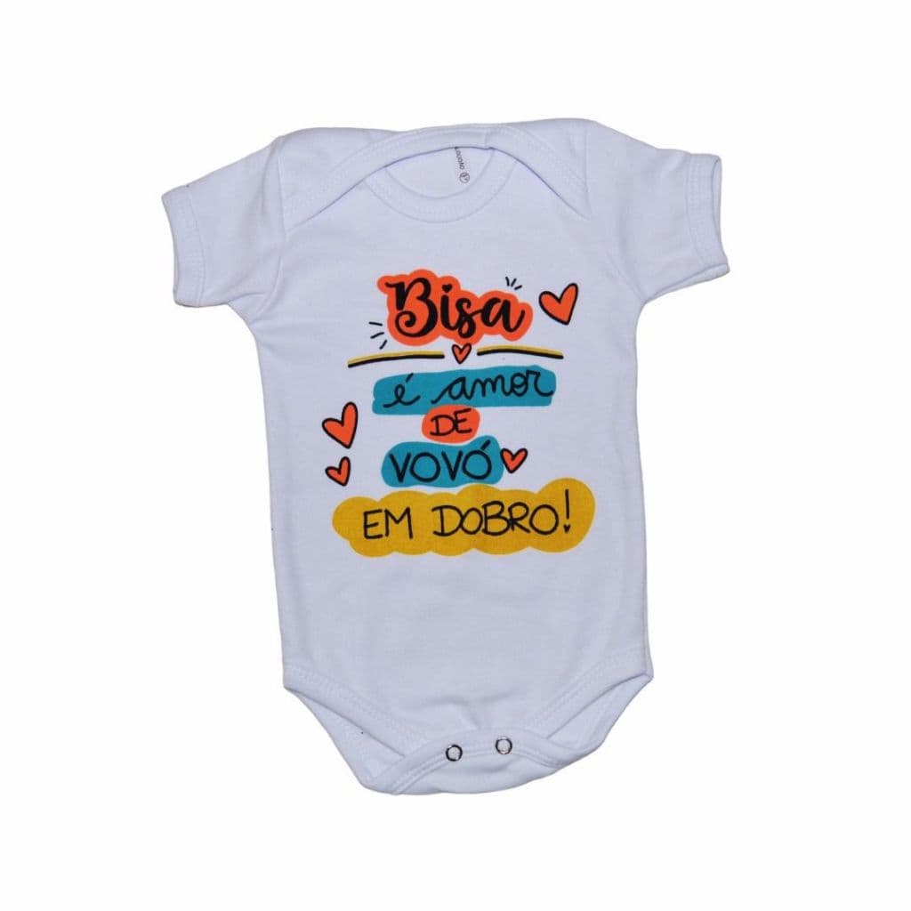 Body bebê Biza e amor de vovó em dobro