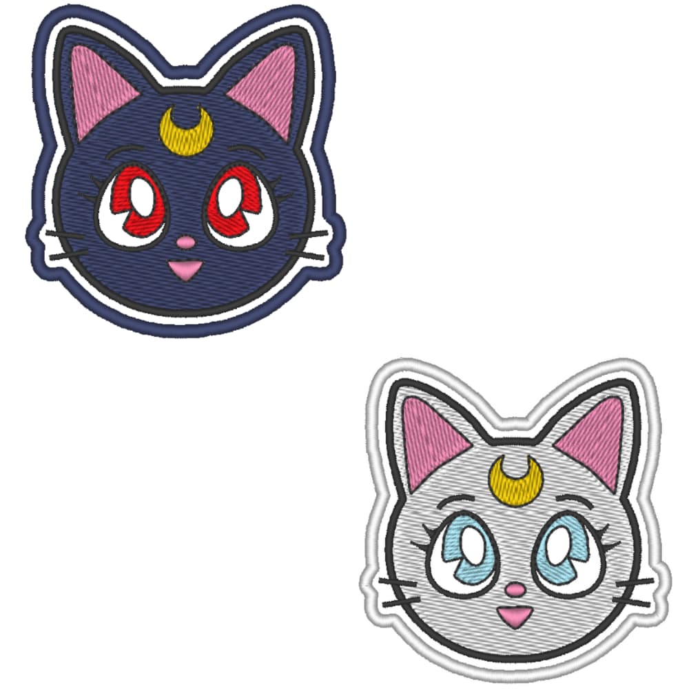 Patch Aplique Termocolante Artemis e Luna Sailor Moon