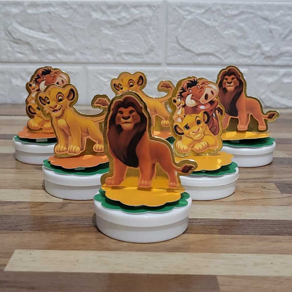 Aplique 3D para latinha Rei Leão  - Festa Infantil - Lembrancinhas Personalizadas.
