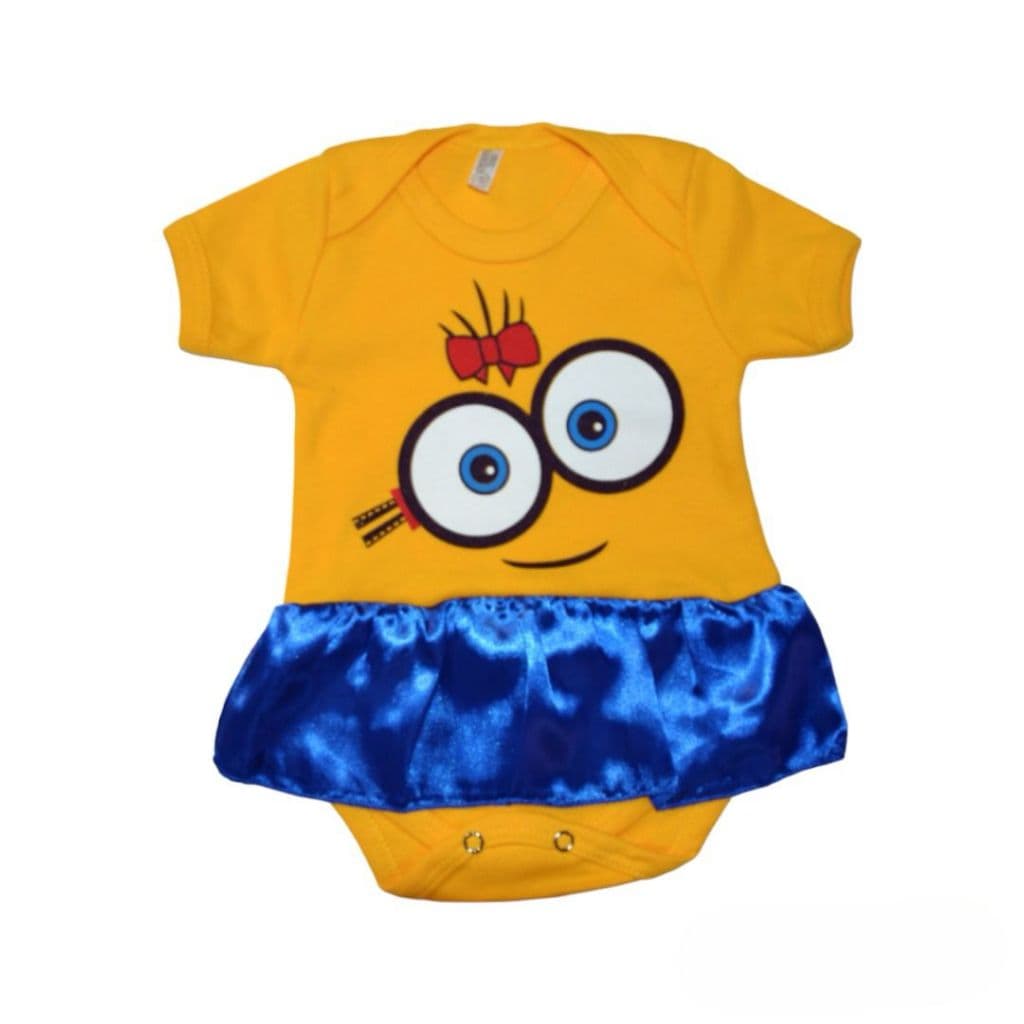 Body Temático Bebê Mesversário - Minions