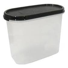 Tupperware Modular Oval Tampa Black 1,7 Litros Linha Armazenagem