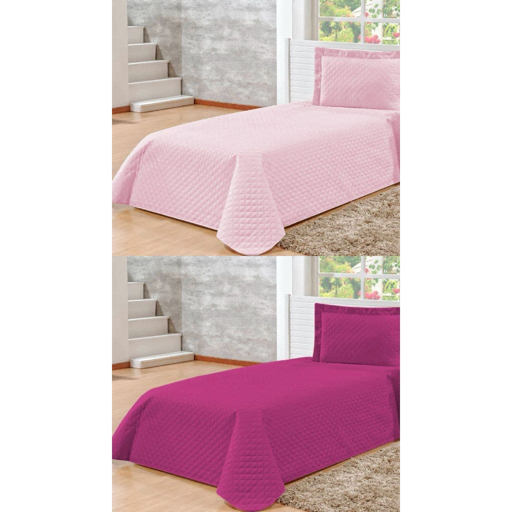 kit 2 Colcha Cobre leito solteiro slim
