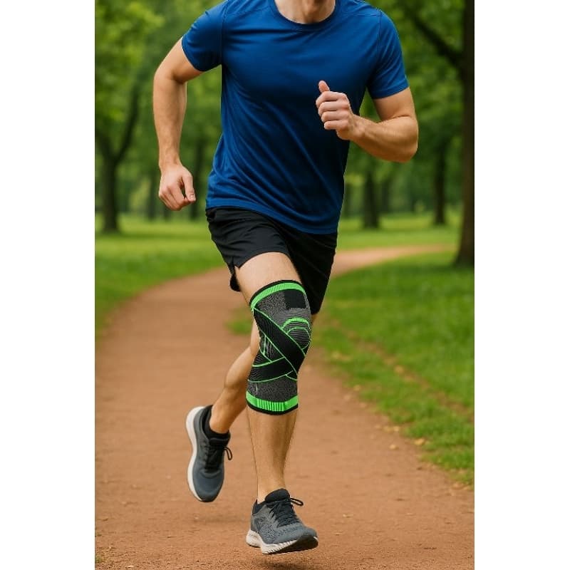 Joelheira Ajustável Fitness Reabilitação Crossfit Esportes Artrose Osteoartrite Conforto e Segurança