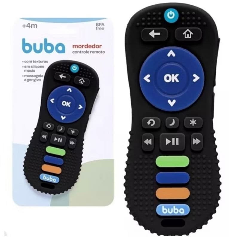 Mordedor Para Bebe em Silicone Controle Remoto Buba