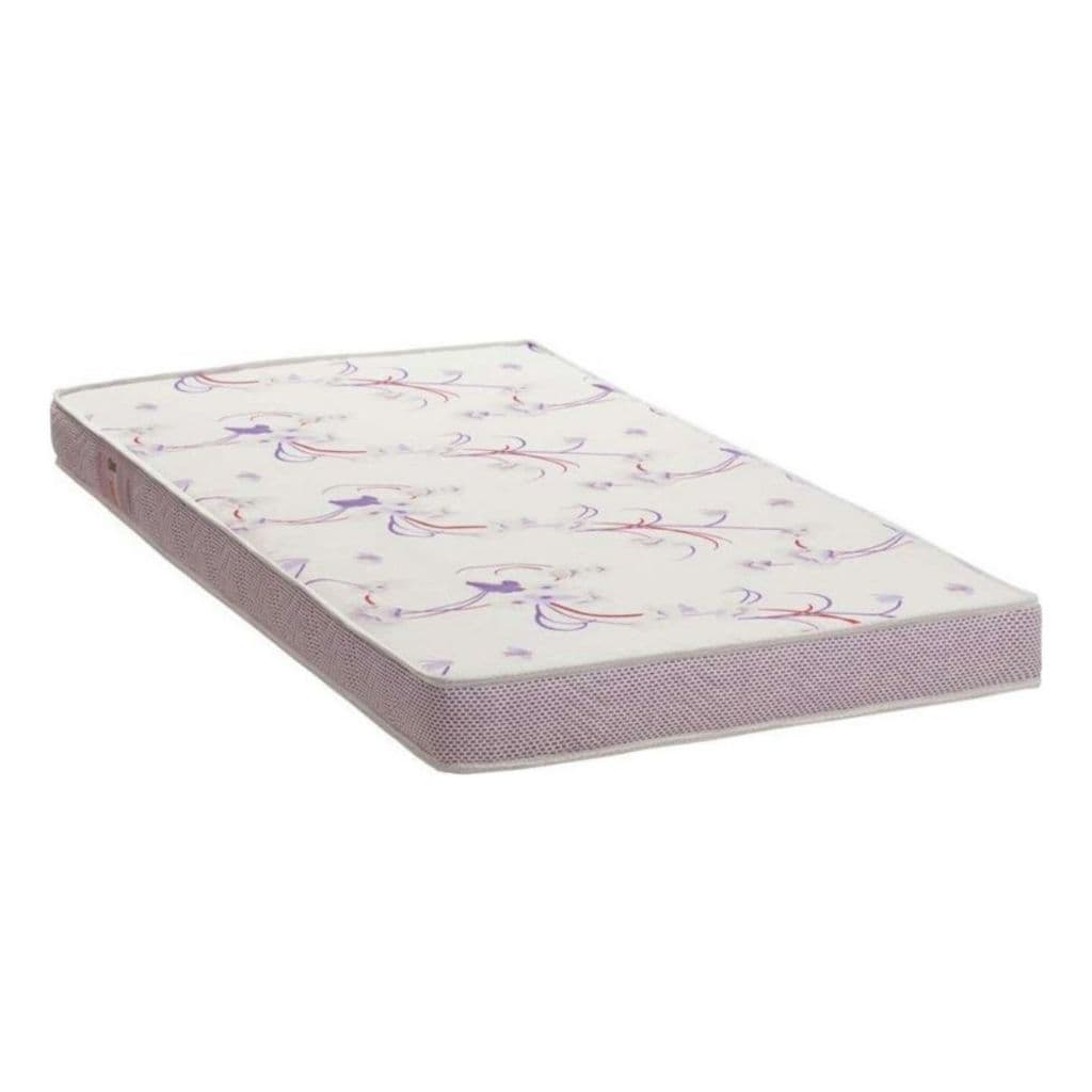 Colchão Mini Cama Physical Resistente Liso (70x150x12) - Branco Lilás Ortobom